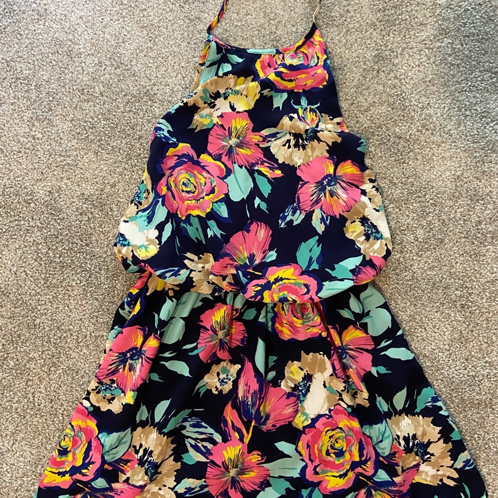 Floral print summer dress